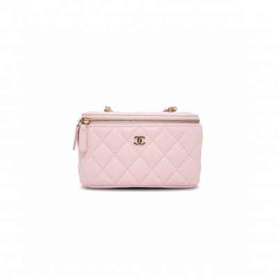 CHANEL VANITY SMALL PINK CAVIAR AP1141(16.5*10*8cm)